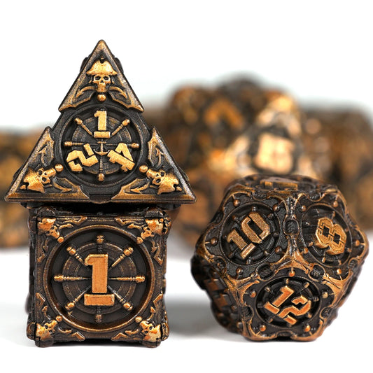 Pirate Metal Dice Set