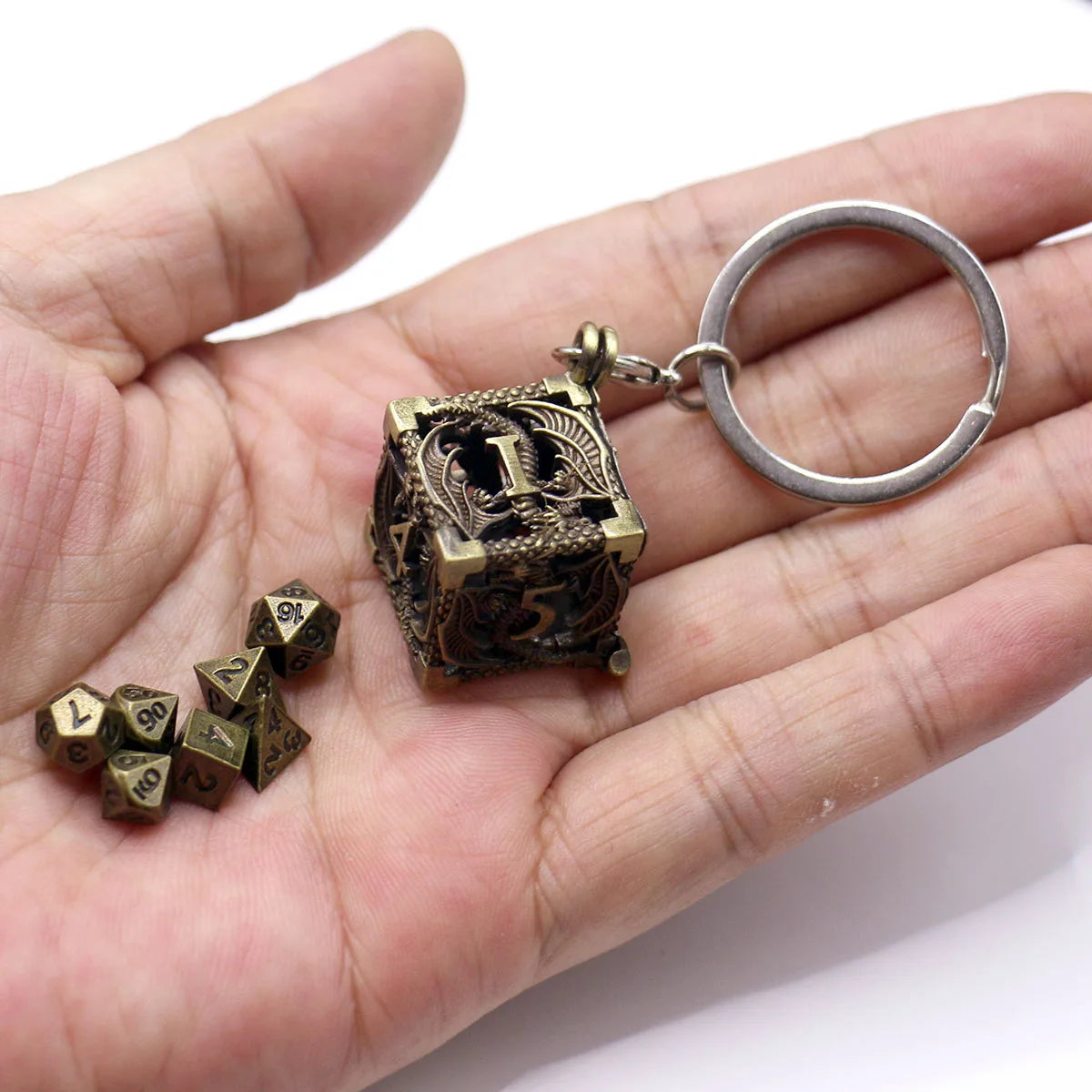 D6 Dice Case Keychain