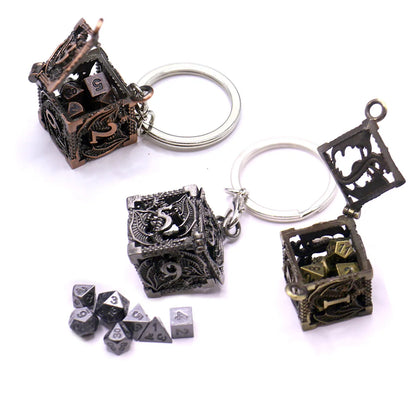 D6 Dice Case Keychain