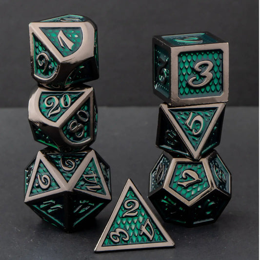 Royal Dragonscale Metal Dice Set